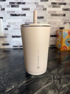 14 oz HydroJug Blush Cream Insulated Tumbler with Straw